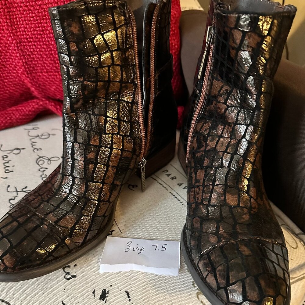 Donald J. Pliner Snakeskin Boots